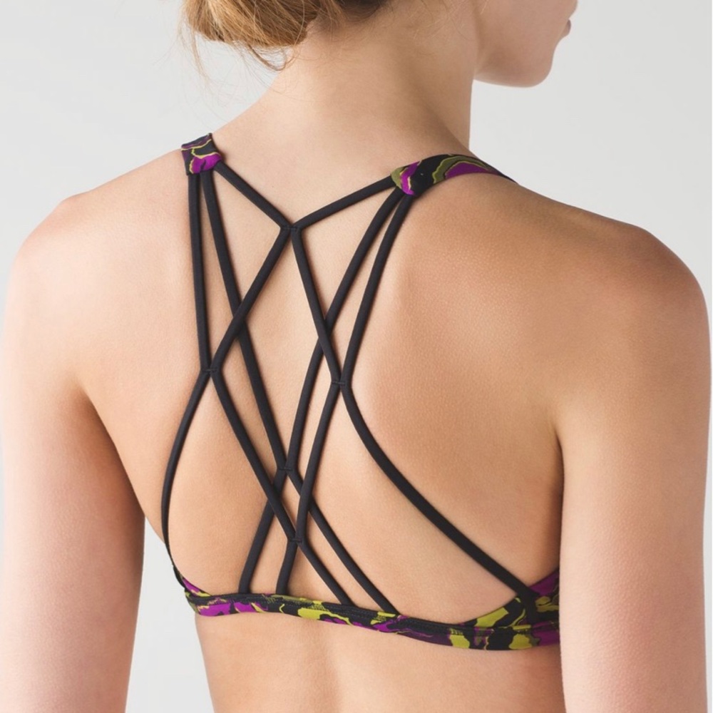 Lululemon Free To Be Zen Bra Mini Boom Bloom Size 4